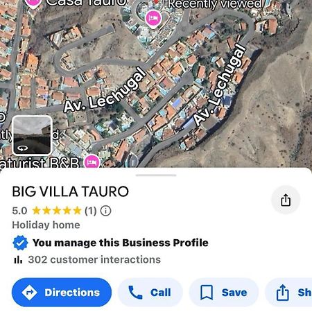 Big Villa Tauro With Private Heated Saltwater Pool & Jacuzzi & Bbq & Game Room & Arcade Games Mogán Exteriör bild